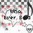 Pixelated icon with musical notes, red stars, and text reading "Who Ever Said The Music Was Too Loud..." on a checkered background.