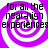 Four identical display a purple and white spiral pattern with black text reading "for all the near-high experiences" in pixelated font