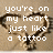 Pixelated heart-shaped tattoo design with text overlay on beige background, showing animation changes across frames.