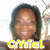 Pixelated portrait of a person with dark hair and brown skin, yellow text overlay reading 'CMSTal' at bottom.