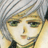 Pixelated close-up of a character with short light gray hair, green eyes, and a neutral expression, wearing a dark collar.