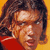 Static pixelated icon of a person with dark hair and red clothing against a yellow background, rendered in low-resolution style typical of early 2000s instant messaging icons.