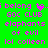 Green background with pink pixelated text reading "i belong to. GOC CLUB elephants of evil lol colleen" and a small heart symbol, displayed in two identical side-by-side
