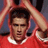 Static 48x48 pixel icon of a person in red sports attire with white collar, arms raised above head against dark background.
