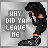 A 4x3 contact sheet of a pixel art animation showing a character with long black hair and orange accents in various poses, accompanied by the text "WHY DID YA LEAVE ME" on each frame.