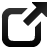 Black wireframe icon with curved left and bottom edges forming a partial rectangle and diagonal arrow pointing up-right from top-right corner.