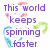 Purple text on white background with blue and green swirls, transitioning to purple text on brown textured background.