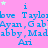 A static image with a pink background featuring repeated blue text and small white stars, displaying names like "Taylo", "Gab'Ayan", "Madabby", and "Ari".