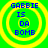 Four identical circular icons with green backgrounds and yellow concentric rings display blue pixelated text reading 'GABBIE IS DA BOMB' in a