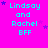 A static image with a bright pink background displays repeated text "Lindsay and Rachel BFF" in cyan pixelated font, accompanied by small purple star shapes.