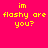 Yellow pixelated text on a pink background with two visible animation states showing light effects.