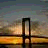 A 48x48 pixel buddy icon featuring a sunset over water with the Golden Gate Bridge silhouette and text reading "I left my heart in San Francisco" on the right side.