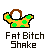 Pixelated character with brown hair and white face wearing yellow-green patterned shirt, performing a shaking motion