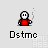 Pixelated character in red shirt with white face and black outline, performing sequential actions including smoking, gesturing, and emitting sparks against light gray background.