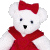 A pixelated cartoon teddy bear with a red bow and dress on the left, next to green text reading "Original Icons .com" on a dark green background.