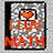 Pixelated icon shows a stylized figure with orange-red tones, heart-shaped head, and flame-like lower body against gray background.