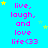A static image with a bright cyan background displays repeated text "live, laugh, and love life<33" in pink pixelated font surrounded by yellow and light blue stars.