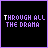 five and five showing evolving text phrases on black backgrounds with purple borders, transitioning between static text states