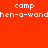 Four quadrants display pixelated text on solid backgrounds with no animation changes.
