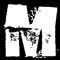 Black background with large white distressed letters M, P, B and text MOST PRECIOUS BLOOD in pixelated style.