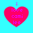 Four identical pink hearts on cyan background with purple text "i love camilee" and small purple dot above each heart.