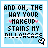 A 4x4 contact sheet of animated frames showing a static text-based icon with changing color accents on the word "MAKEUP" against a light blue background, each frame containing identical text and layout but varying color schemes for specific words.