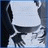 Pixelated icon of a figure in white and dark clothing against a blue background with visible pixelation.