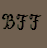 A 48x48 pixel buddy icon split into two frames showing a brown background with black text on the left and two cartoon faces on the right, part of an animated contact sheet.