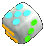 white dice with colored dots, each die showing different dot arrangements and colors including blue, green, orange, yellow, red