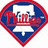 A diamond-shaped icon with red and blue borders enclosing a white central area containing a stylized 'T' and red horizontal lines.