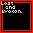 A 5x5 contact sheet of animated frames from a pixel art icon featuring black backgrounds with white text, red borders, and visible animation changes across sampled frames.