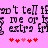 Pixelated text on pink background with red and light-red heart symbols below, showing repeated phrases in black blocky font.