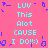 Pixelated text and symbols on a pink background with cyan and blue elements.