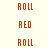 Red text 'ROLL' and 'REO' arranged in a pattern on a light background with grayscale radial gradients
