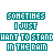 repeated text-based icons with teal lettering on white background, showing pixelated variations and partial character corruption