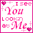 15 identical pink and white pixelated text with heart symbols, each displaying a phrase about attraction
