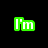 Pixelated text elements in green, cyan, and purple on black and pink backgrounds with visible pixelation and color bleeding.