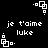 Black background with white pixelated text and geometric shapes arranged in a pattern