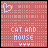 15 identical pink pixelated icons with 'CAT AND MOUSE' text, each featuring a white heart outline in the top-left corner and three small dots below the text