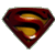 A pixelated red and gold shield-shaped icon with a stylized 'S' symbol, featuring gradient shading and subtle highlights on the gold elements.