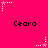A bright pink background features repeated 'Ceora' text and alternating star-and-dot patterns in white and pink.