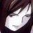 Pixelated anime-style character face with dark hair on left side of image, next to black background with white text "Anime IM" and smaller cursive "com" below it.