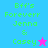 Pixelated text reads "Eff's Foreverr Jenna & Casey" with a star symbol, displayed across four colored quadrants in an animated sequence.