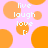 Pixelated pattern with orange circles on pink background, white text 'live laugh love' repeated in four quadrants.
