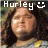 identical pixelated images showing a person with curly hair and a yellow-accented shirt, each labeled 'Hurley' above