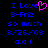 Blue pixelated text on black background with a pink heart symbol replacing the 'e' in 'Love', showing two identical frames side-by-side.