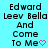 Pixelated text on cyan background reads 'Edward Leev Bella And Come To Me' with pink heart symbol, repeated in