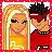 Pixelated cartoon-style buddy icon featuring two characters and text on a yellow background with red border, arranged in 2x2 contact sheet layout.