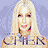A 4-frame contact sheet of a Cher-themed animated buddy icon with pixelated visuals, showing different poses and text variations across frames.