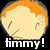 Pixelated cartoon head with orange hair and closed eyes, displaying three variations of mouth expressions across a